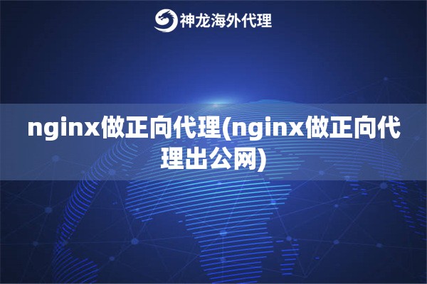 nginx做正向代理(nginx做正向代理出公网)