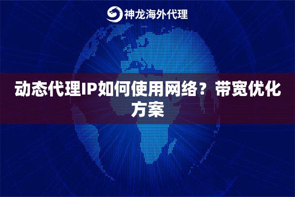 动态代理IP如何使用网络?带宽优化方案 动态代理IP如何使用网络?带宽优化方案