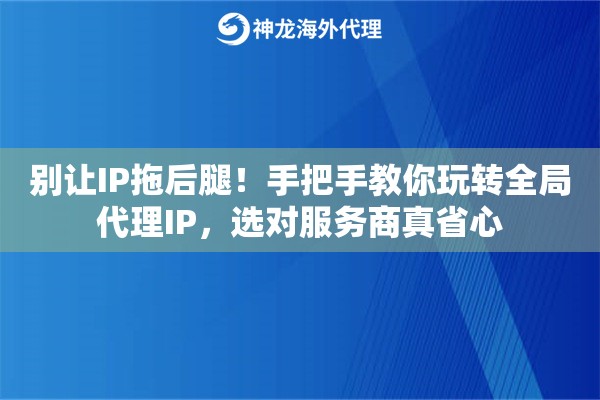 别让IP拖后腿！手把手教你玩转全局代理IP，选对服务商真省心