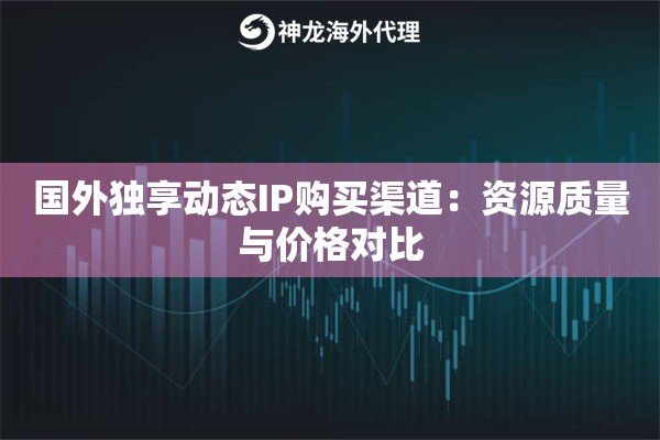 国外独享动态IP购买渠道:资源质量与价格对比 国外独享动态IP购买渠道:资源质量与价格对比