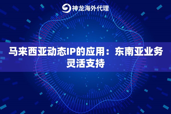 马来西亚动态IP的应用：东南亚业务灵活支持