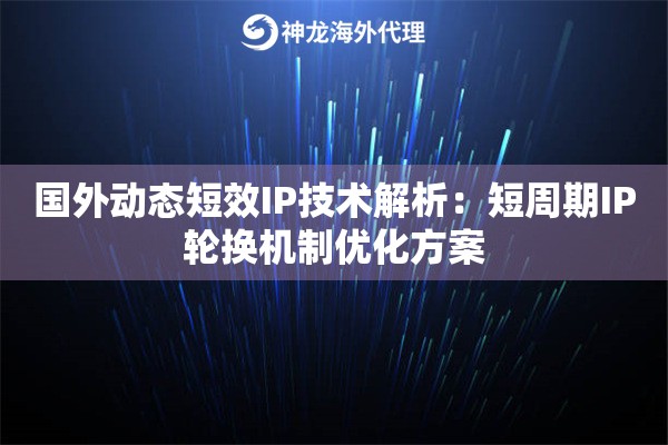 国外动态短效IP技术解析：短周期IP轮换机制优化方案