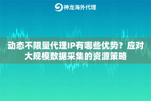 动态不限量代理IP有哪些优势？应对大规模数据采集的资源策略