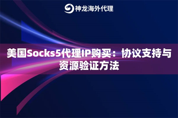 美国Socks5代理IP购买：协议支持与资源验证方法