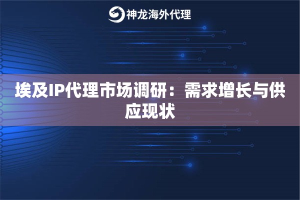 埃及IP代理市场调研:需求增长与供应现状 埃及IP代理市场调研:需求增长与供应现状