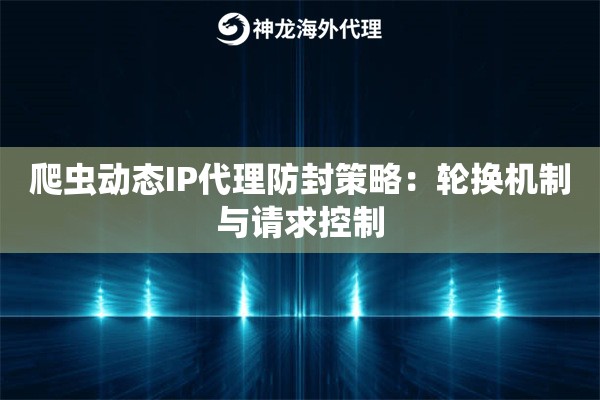 爬虫动态IP代理防封策略：轮换机制与请求控制