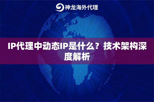 IP代理中动态IP是什么？技术架构深度解析