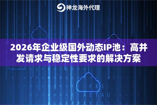 2026年企业级国外动态IP池：高并发请求与稳定性要求的解决方案