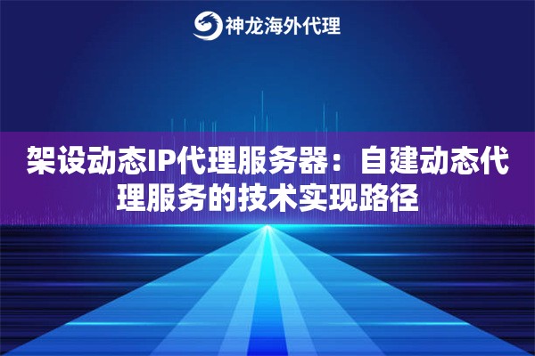 架设动态IP代理服务器：自建动态代理服务的技术实现路径