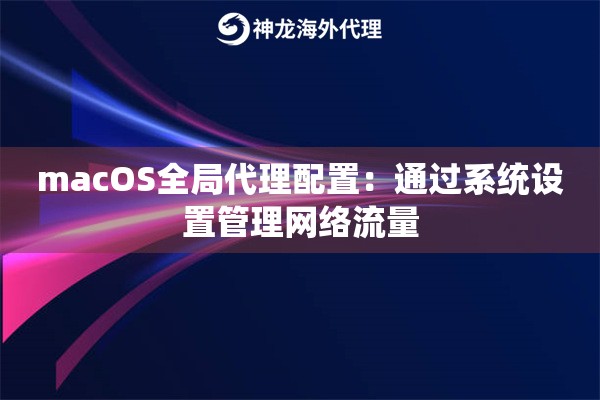macOS全局代理配置：通过系统设置管理网络流量