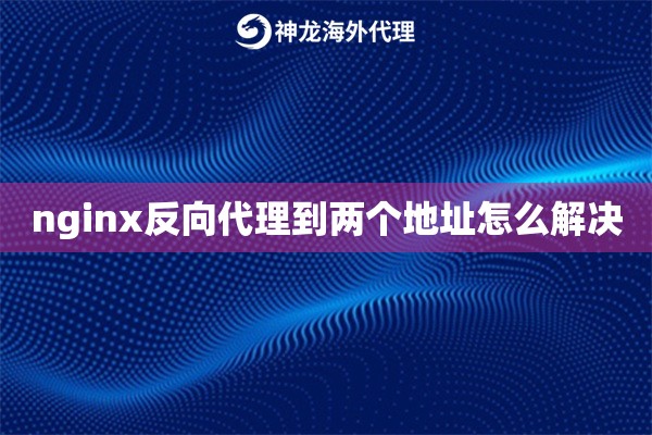 nginx反向代理到两个地址怎么解决