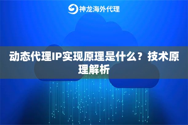 动态代理IP实现原理是什么？技术原理解析