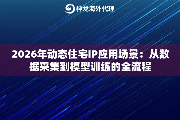2026年动态住宅IP应用场景：从数据采集到模型训练的全流程