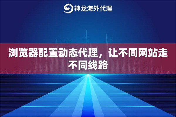 浏览器配置动态代理，让不同网站走不同线路