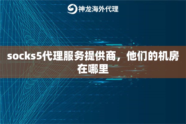 socks5代理服务提供商，他们的机房在哪里
