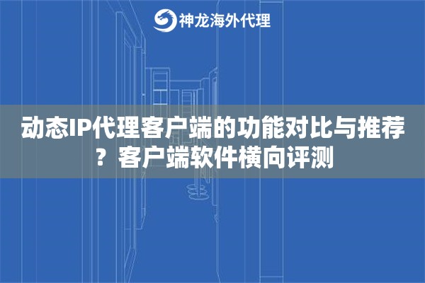 动态IP代理客户端的功能对比与推荐？客户端软件横向评测