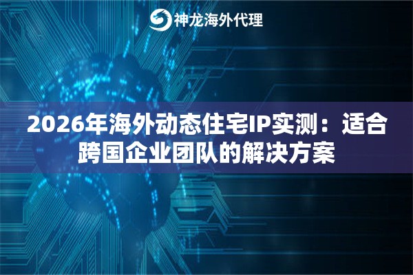 2026年海外动态住宅IP实测：适合跨国企业团队的解决方案