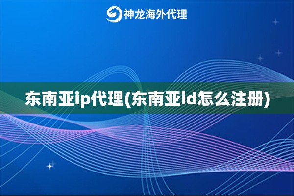 东南亚ip代理(东南亚id怎么注册)