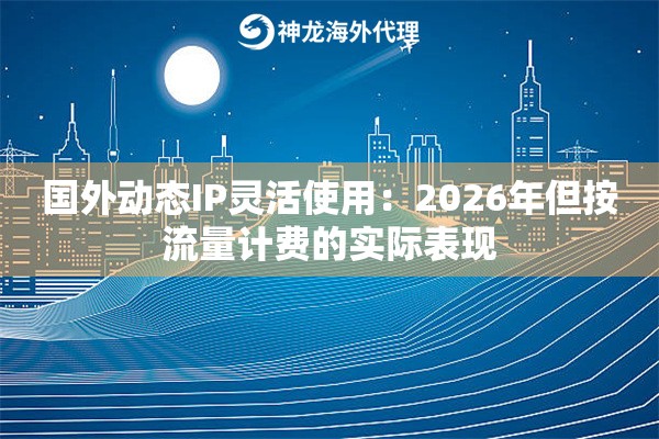 国外动态IP灵活使用：2026年但按流量计费的实际表现
