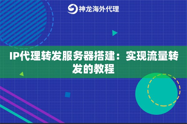 IP代理转发服务器搭建：实现流量转发的教程