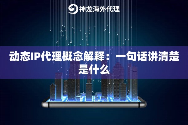 动态IP代理概念解释：一句话讲清楚是什么