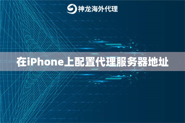 在iPhone上配置代理服务器地址