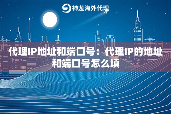 代理IP地址和端口号：代理IP的地址和端口号怎么填