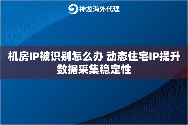 机房IP被识别怎么办 动态住宅IP提升数据采集稳定性