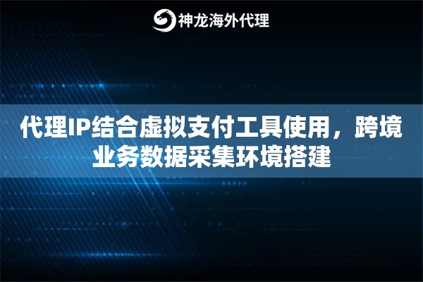 代理IP结合虚拟支付工具使用,跨境业务数据采集环境搭建 代理IP结合虚拟支付工具使用,跨境业务数据采集环境搭建