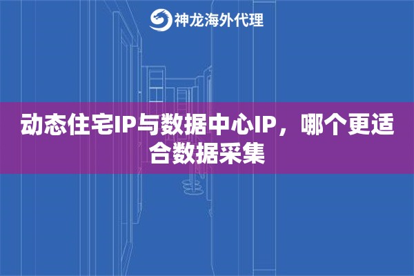动态住宅IP与数据中心IP，哪个更适合数据采集