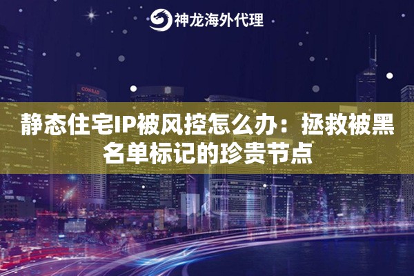 静态住宅IP被风控怎么办：拯救被黑名单标记的珍贵节点
