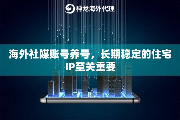 海外社媒账号养号，长期稳定的住宅IP至关重要