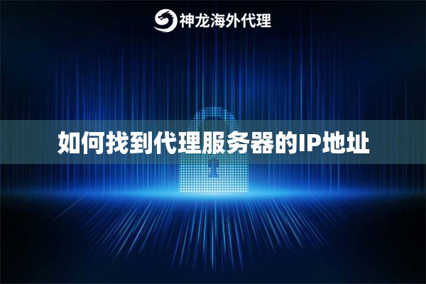 如何找到代理服务器的IP地址