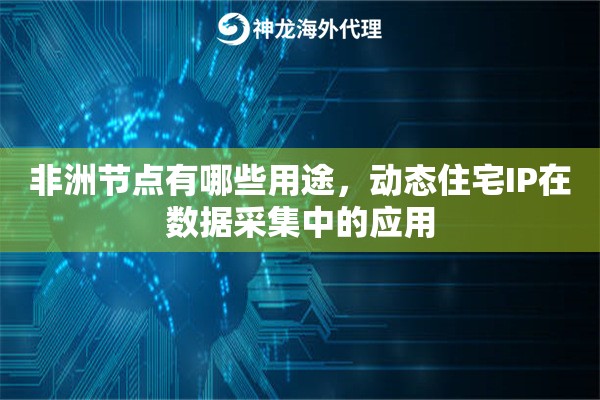 非洲节点有哪些用途，动态住宅IP在数据采集中的应用