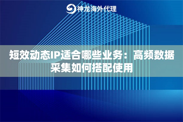 短效动态IP适合哪些业务：高频数据采集如何搭配使用