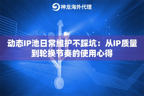动态IP池日常维护不踩坑：从IP质量到轮换节奏的使用心得