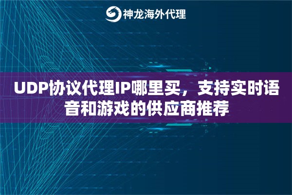 UDP协议代理IP哪里买，支持实时语音和游戏的供应商推荐