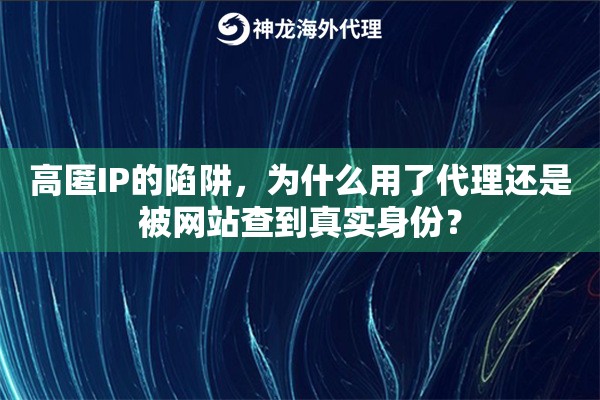 高匿IP的陷阱，为什么用了代理还是被网站查到真实身份？