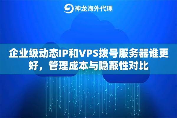 企业级动态IP和VPS拨号服务器谁更好，管理成本与隐蔽性对比