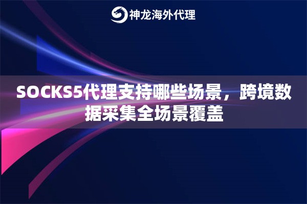SOCKS5代理支持哪些场景，跨境数据采集全场景覆盖