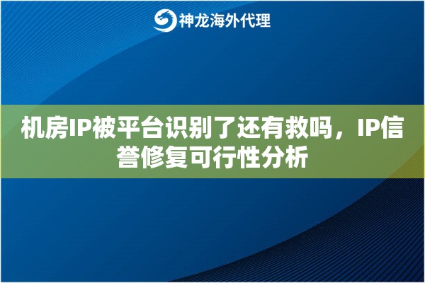 机房IP被平台识别了还有救吗，IP信誉修复可行性分析