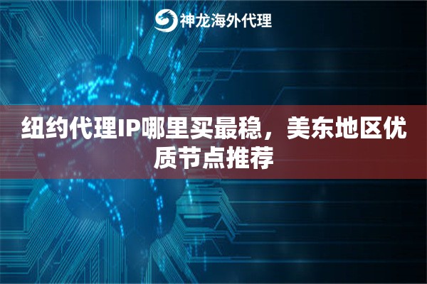 纽约代理IP哪里买最稳，美东地区优质节点推荐