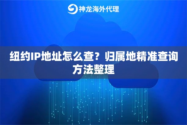 纽约IP地址怎么查？归属地精准查询方法整理