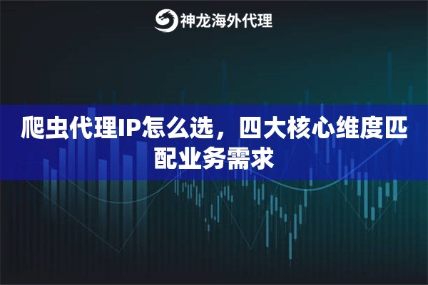 爬虫代理IP怎么选，四大核心维度匹配业务需求