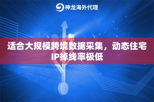 适合大规模跨境数据采集，动态住宅IP掉线率极低