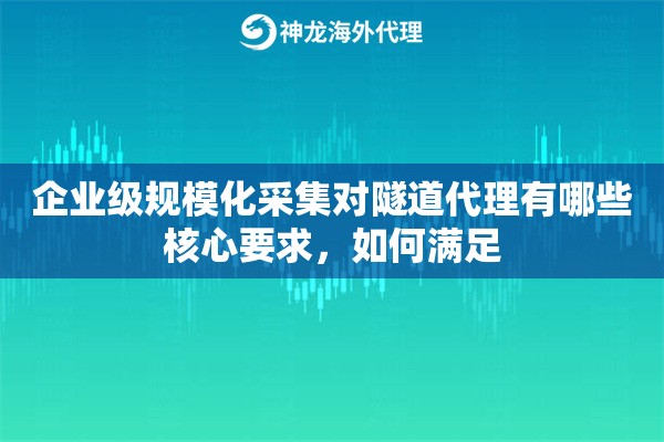 企业级规模化采集对隧道代理有哪些核心要求，如何满足