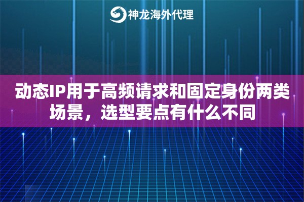 动态IP用于高频请求和固定身份两类场景,选型要点有什么不同 动态IP用于高频请求和固定身份两类场景,选型要点有什么不同