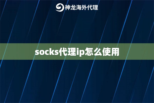 socks代理ip怎么使用