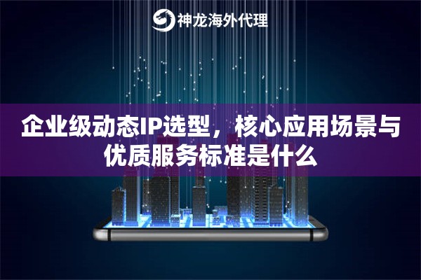 企业级动态IP选型，核心应用场景与优质服务标准是什么