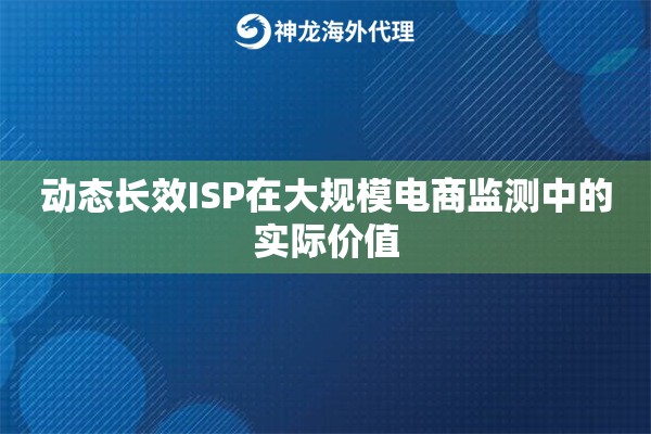 动态长效ISP在大规模电商监测中的实际价值